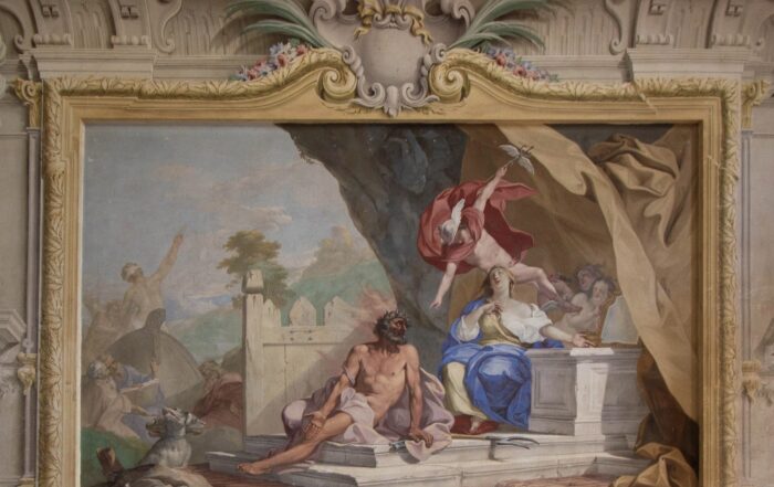 Scopri Palazzo Dosi Magnavacca con le nuove aperture 2025 tra affreschi e scene mitologiche nel cuore della Pontremoli Barocca.