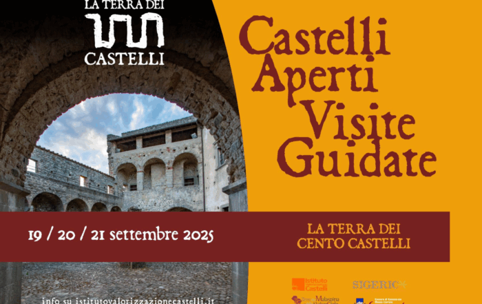 Dal 19 al 21 settembre 2025 un programma diffuso tra Lunigiana e Riviera Apuana per visitare castelli e dimore simbolo del territorio.